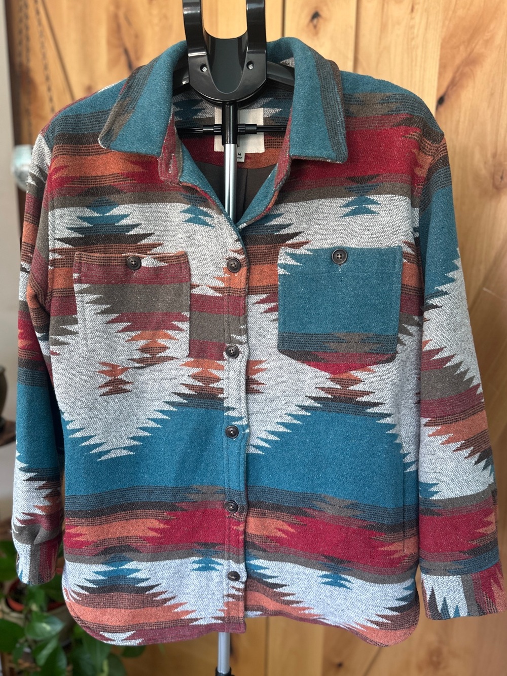 Thread & Supply Sedona Aztec Southwestern Shacket Size M